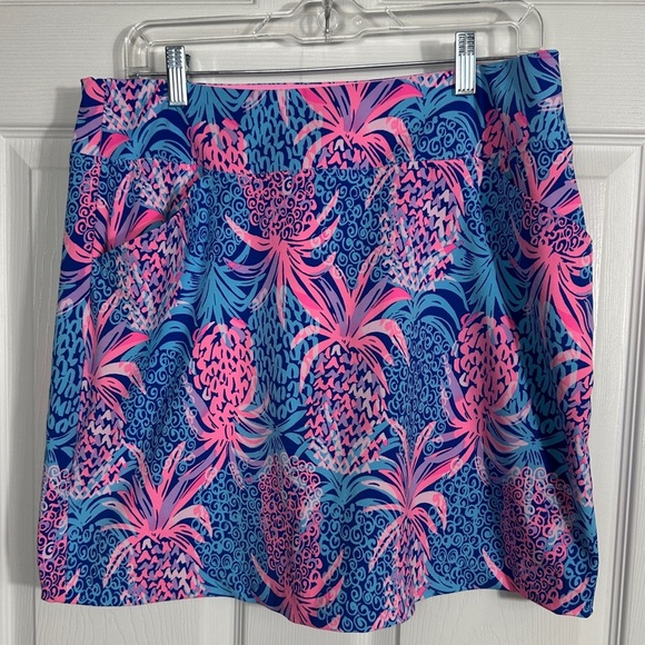 Lilly Pulitzer Monica Luxletic Tropic Down Low skort, Borealis blue, size 10 - Picture 1 of 14